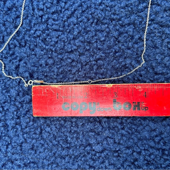 L O V E  ❤️ Lariat style silver necklace - Picture 5 of 9